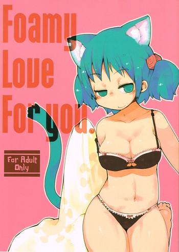 Stockings Foamy Love For you.- Nichijou hentai Big Vibrator